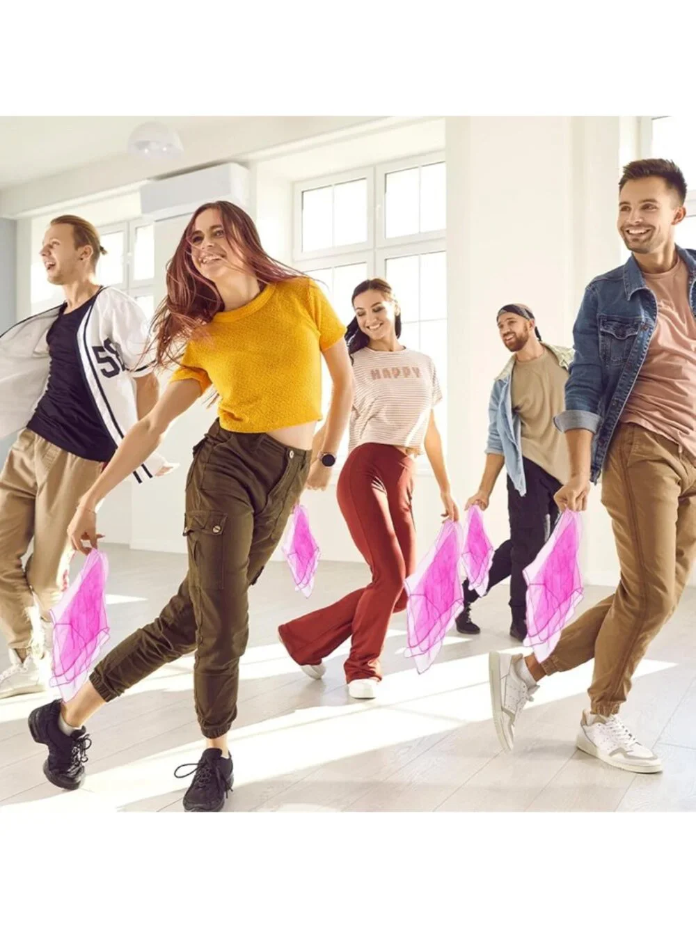 Colorful Dance Scarves for Juggling, Magic Shows, and Creative Play Activities